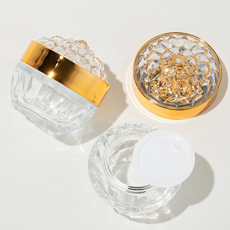Luxury Skincare Bottles - Luksusowy szklany słoiczek na krem do