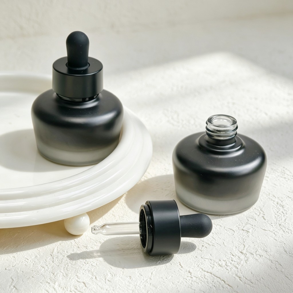 Butelka z matowego szkła z zak – Luxury Skincare Serum recenzja i cena