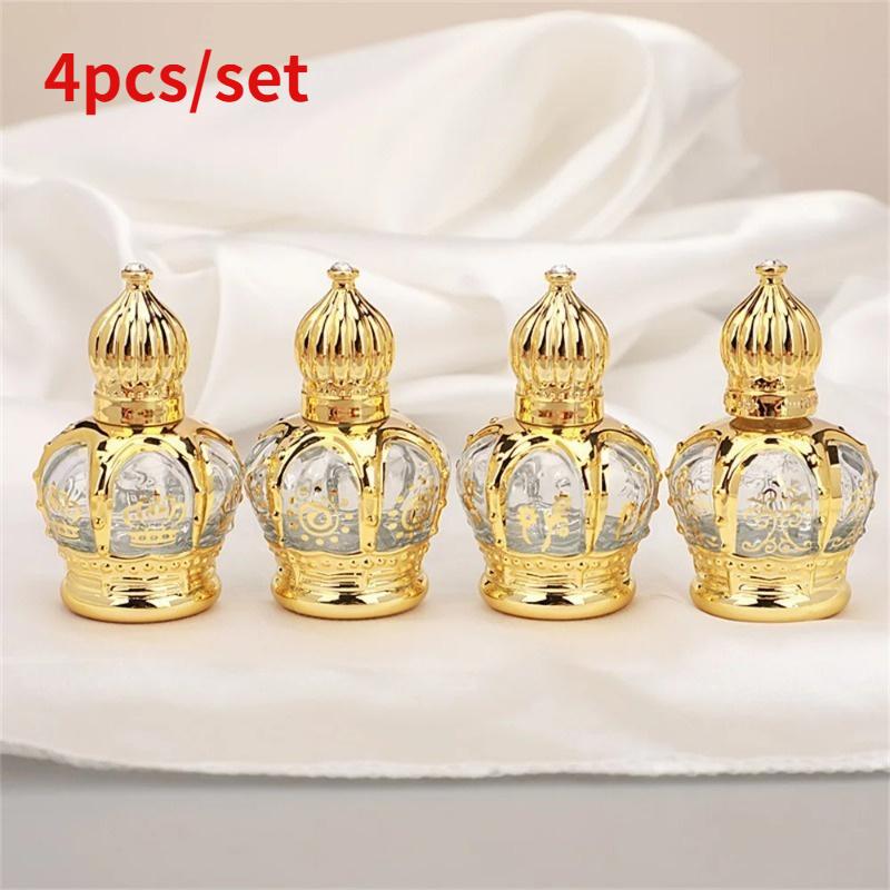 4 szt./zestaw Luksusowe złote  – Luxury Skincare Bottles recenzja i cena